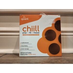 Quark Chill Silicone Freezer Tray Baby Food Portions Meal Prep Storage NIB